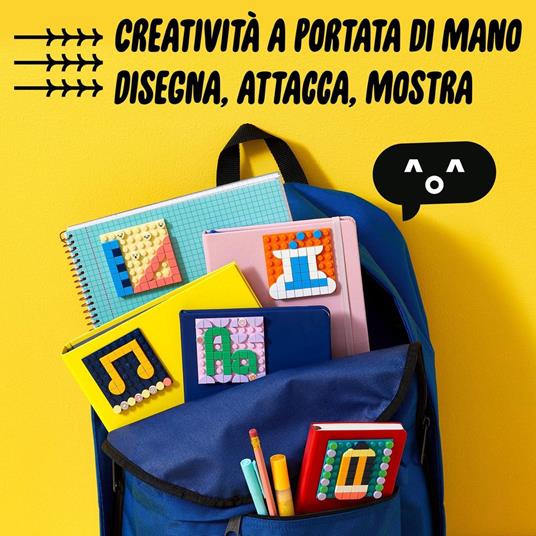 LEGO DOTS 41957 Mega Pack Patch Adesivi, Set 5 in 1 Fai da Te, Toppe Adesive, Regalo Creativo, Giochi per Bambini dai 6 Anni - 3