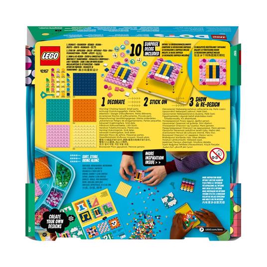 LEGO DOTS 41957 Mega Pack Patch Adesivi, Set 5 in 1 Fai da Te, Toppe Adesive, Regalo Creativo, Giochi per Bambini dai 6 Anni - 8