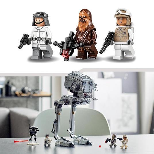 LEGO Star Wars 75322 AT-ST di Hoth con Minifigure di Chewbacca e Droide, Modellino del Film L'Impero Colpisce Ancora - 6