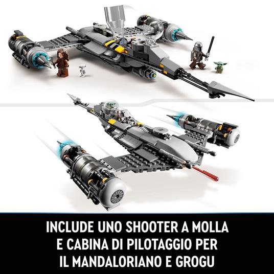 LEGO Star Wars 75325 Starfighter N-1 del Mandaloriano, Personaggi Peli Motto, Droide BD e Baby Yoda, Giocattolo Costruibile - 3