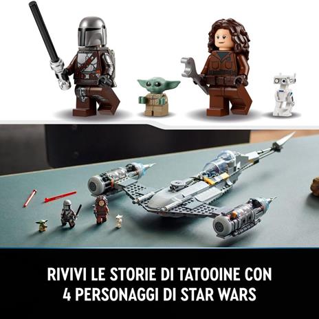 LEGO Star Wars 75325 Starfighter N-1 del Mandaloriano, Personaggi Peli Motto, Droide BD e Baby Yoda, Giocattolo Costruibile - 5
