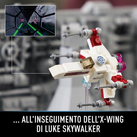 LEGO Star Wars 75329 Diorama Volo sulla Trincea della Morte Nera, Set Guerre Stellari per Adulti, TIE Advanced di Darth Vader - 6