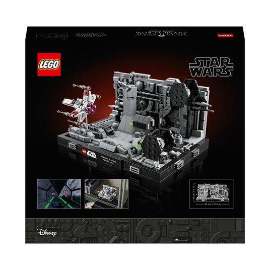 LEGO Star Wars 75329 Diorama Volo sulla Trincea della Morte Nera, Set Guerre Stellari per Adulti, TIE Advanced di Darth Vader - 10