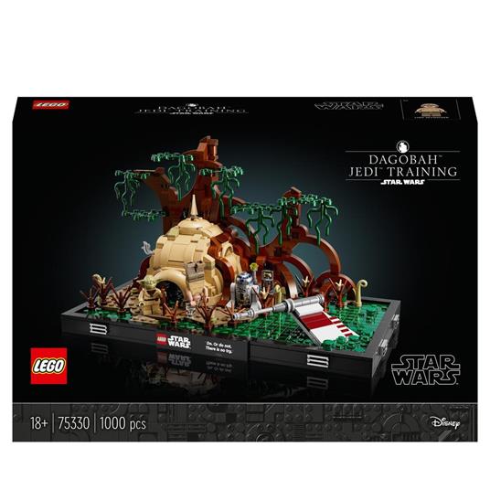 LEGO Star Wars 75330 Diorama Addestramento Jedi su Dagobah, Set Guerre Stellari per Adulti, Minifigure Yoda e Luke Skywalker - 2