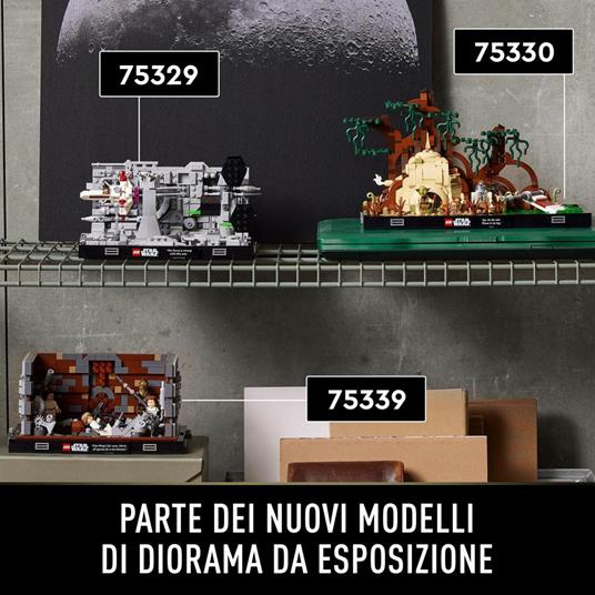 LEGO Star Wars 75330 Diorama Addestramento Jedi su Dagobah, Set Guerre Stellari per Adulti, Minifigure Yoda e Luke Skywalker - 7