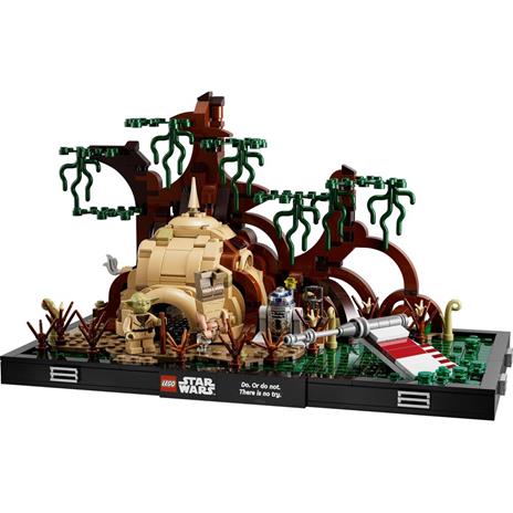 LEGO Star Wars 75330 Diorama Addestramento Jedi su Dagobah, Set Guerre Stellari per Adulti, Minifigure Yoda e Luke Skywalker - 8