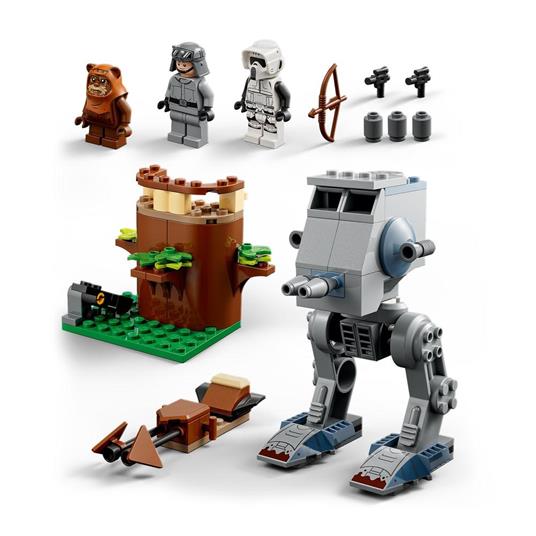 LEGO Star Wars 75332 AT-ST, Modellino da Costruire per Bambini in Età Prescolare dai 4 Anni con 3 Minifigure e Starter Brick - 6