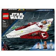 LEGO Star Wars 75333 Jedi Starfighter di Obi-Wan Kenobi, Set l'Attacco dei Cloni con Droide e Minifigure Taun We, Spada Laser