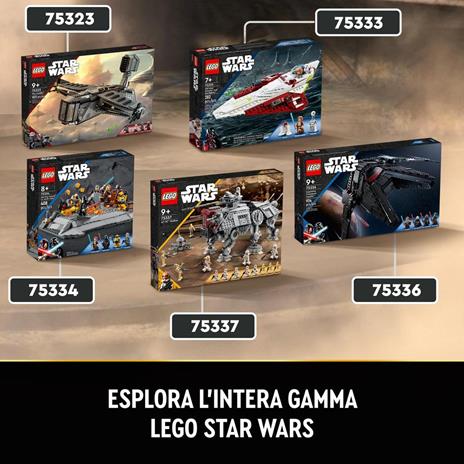 LEGO Star Wars 75337 Walker AT-TE, Modellino da Costruire, Gambe Snodabili, Cloni Soldato, Droidi da Battaglia e Droide Ragno - 7