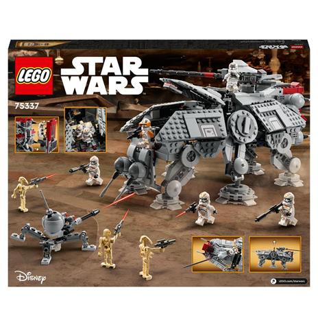 LEGO Star Wars 75337 Walker AT-TE, Modellino da Costruire, Gambe Snodabili, Cloni Soldato, Droidi da Battaglia e Droide Ragno - 9