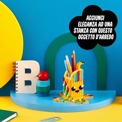 LEGO DOTS 41948 Simpatica Banana - Portapenne, Decorazione per la Cameretta, Giocattoli Creativi per Bambini di 6+ Anni - 4