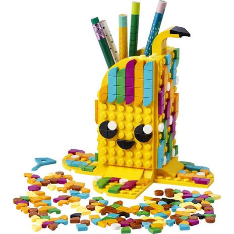 LEGO DOTS 41948 Simpatica Banana - Portapenne, Decorazione per la Cameretta, Giocattoli Creativi per Bambini di 6+ Anni - 8