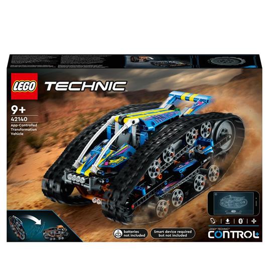 LEGO Technic 42140 Veicolo di Trasformazione Controllato da App, Macchina Fuoristrada Telecomandata, Auto Giocattolo RC