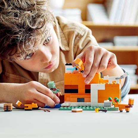 LEGO Minecraft 21178 Il Capanno della Volpe, Mattoncini da Costruzione, Set con Zombie e Animali, Giochi per Bambini - 2