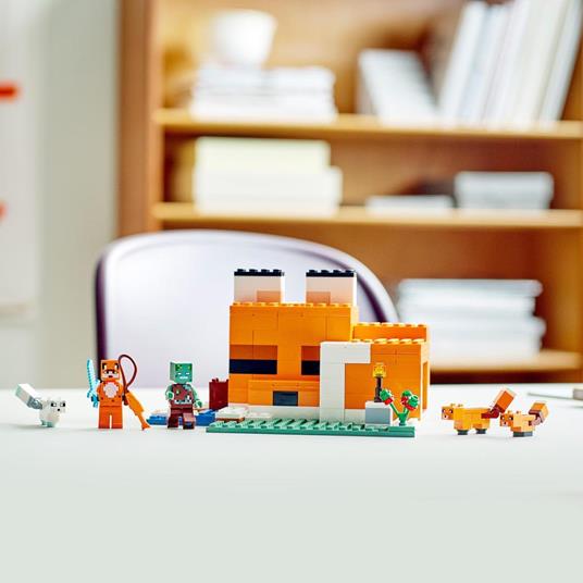 LEGO Minecraft 21178 Il Capanno della Volpe, Mattoncini da Costruzione, Set con Zombie e Animali, Giochi per Bambini - 6