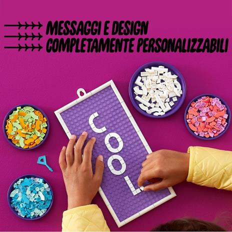 LEGO DOTS 41951 Bacheca Messaggi, Lavagna Personalizzabile per Bambini, Decorazione della Stanza, Giocattolo Fai Da Te - 3