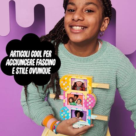 LEGO DOTS 41956 Cornici e Braccialetto - Gelato, Set Fai da Te con Portafoto, Regalo Creativo, Giochi per Bambini - 3
