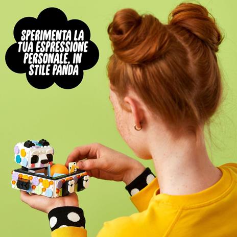 LEGO DOTS 41959 Il Simpatico Panda portaoggetti, Set Scatola Fai da Te, Regalo Creativo, Giochi per Bambini dai 6 Anni - 3