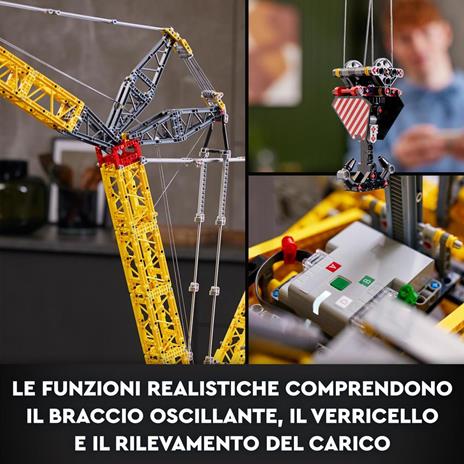 LEGO Technic 42146 Gru Cingolata Liebherr LR 13000 Veicolo da Cantiere Telecomandato con App Control+ Modellismo per Adulti - 4
