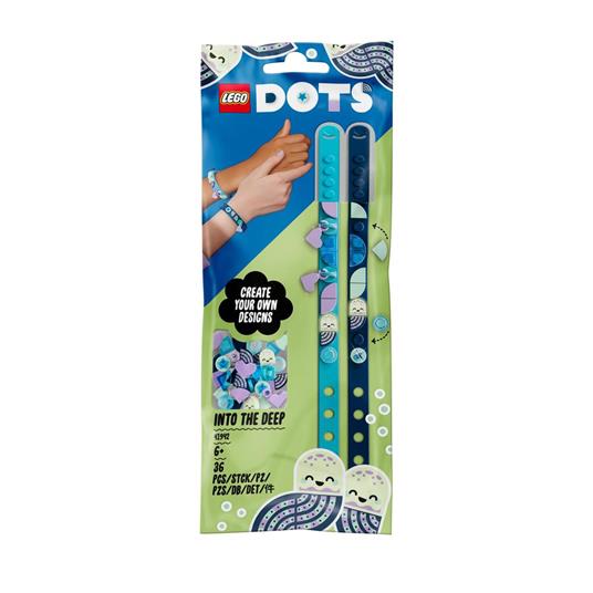 LEGO DOTS 41942 Gemme di mare - Braccialetti con Ciondoli, Kit di Creazione Gioielli per Bambini, Giocattoli Creativi