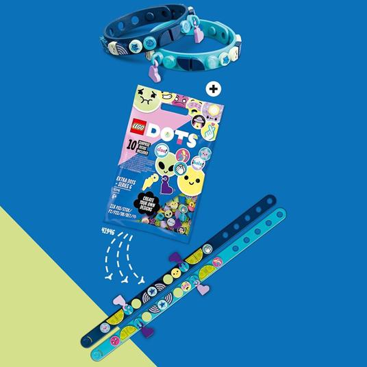 LEGO DOTS 41942 Gemme di mare - Braccialetti con Ciondoli, Kit di Creazione Gioielli per Bambini, Giocattoli Creativi - 4