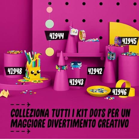 LEGO DOTS 41944 Dolci Tentazioni - Braccialetto e Bag Tag, 2 in 1, Kit Creazione Gioielli e Portachiavi, Giochi Creativi - 6