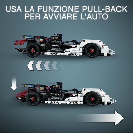 LEGO Technic 42137 Formula E Porsche 99X Electric, Auto da Corsa con App AR, Modellino da Costruire, Macchina Giocattolo - 4