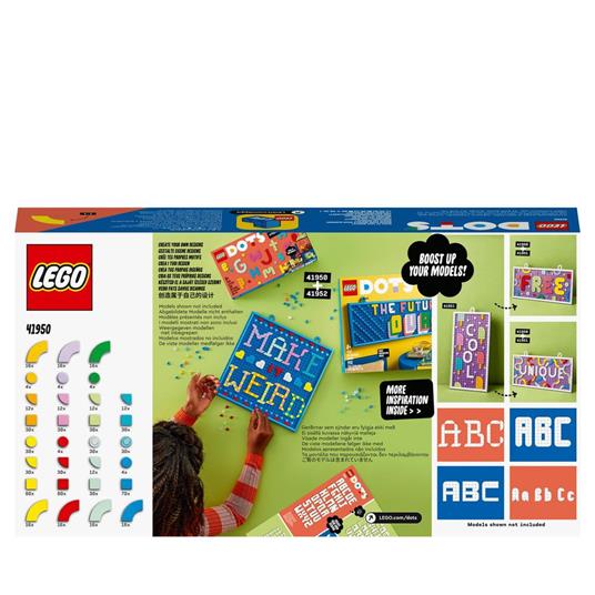 LEGO DOTS 41950 MEGA PACK - Lettere e Caratteri, Lavoretti Creativi Fai Da Te per Decorare, Giochi per Bambini di 6+ Anni - 8