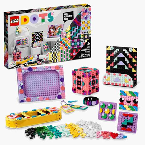 Lego dots 41961 toolkit del designer – motivi, set 10in1, portafoto, patch adesiva, regalo creativo, giochi per bambini - 2