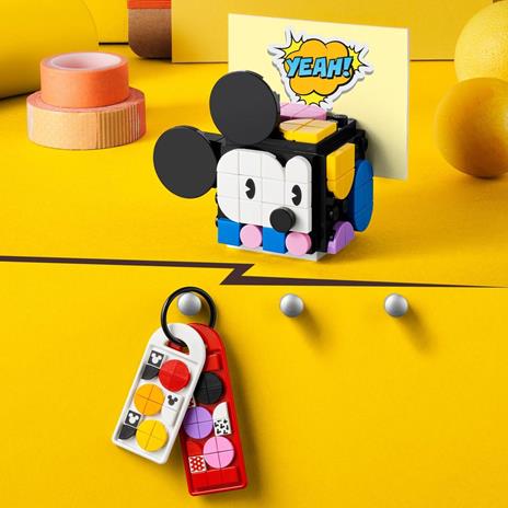 LEGO DOTS 41964 Disney Il KIT Back to School di Topolino e Minnie, Set 6 in 1 con Portagioie e Portafoto, Idea Regalo - 4