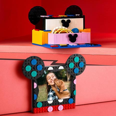 LEGO DOTS 41964 Disney Il KIT Back to School di Topolino e Minnie, Set 6 in 1 con Portagioie e Portafoto, Idea Regalo - 5