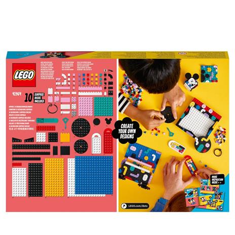 LEGO DOTS 41964 Disney Il KIT Back to School di Topolino e Minnie, Set 6 in 1 con Portagioie e Portafoto, Idea Regalo - 9