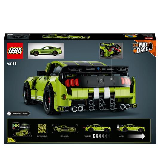 LEGO Technic 42138 Ford Mustang Shelby GT500, Modellino Auto da Costruire, Macchina Giocattolo, con App AR - 8