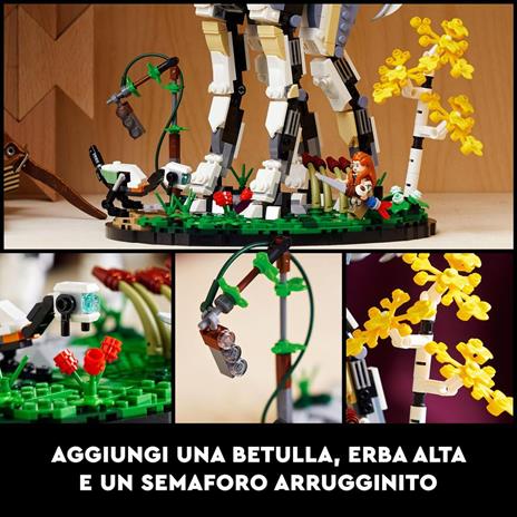 LEGO 76989 Horizon Forbidden West: Collolungo, Set per Adulti da Collezione, Modellino da Costruire con Minifigure di Aloy - 5