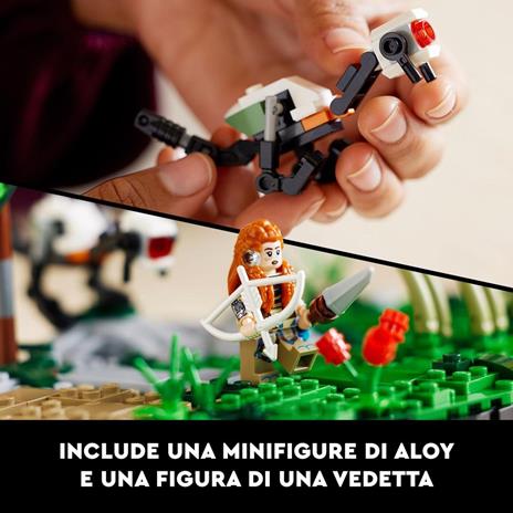 LEGO 76989 Horizon Forbidden West: Collolungo, Set per Adulti da Collezione, Modellino da Costruire con Minifigure di Aloy - 7