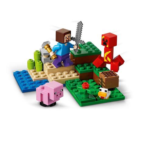 LEGO Minecraft 21177 L'agguato del Creeper, Mattoncini da Costruzione con Steve e 2 Minifigure, Giochi per Bambini 7+ Anni - 4