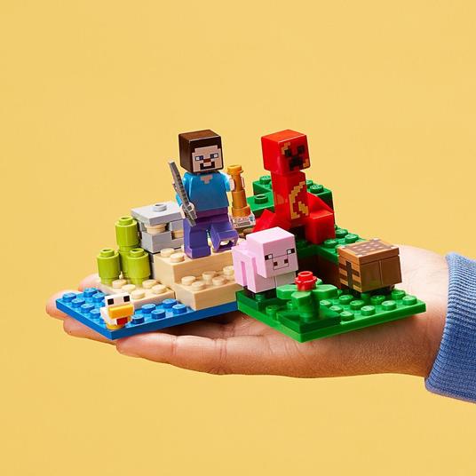 LEGO Minecraft 21177 L'agguato del Creeper, Mattoncini da Costruzione con Steve e 2 Minifigure, Giochi per Bambini 7+ Anni - 6