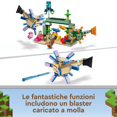 LEGO Minecraft 21180 La Battaglia del Guardiano, Avventura Subacquea, Set da Costruzione, Giocattoli per Bambini di 8+ Anni - 4