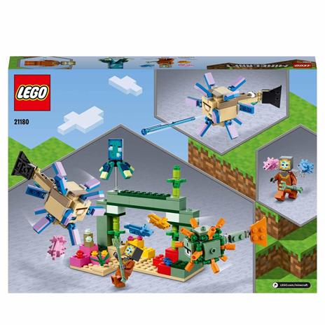 LEGO Minecraft 21180 La Battaglia del Guardiano, Avventura Subacquea, Set da Costruzione, Giocattoli per Bambini di 8+ Anni - 8