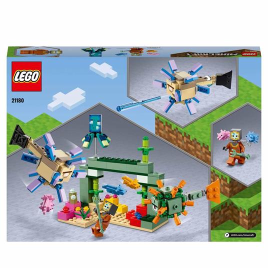 LEGO Minecraft 21180 La Battaglia del Guardiano, Avventura Subacquea, Set da Costruzione, Giocattoli per Bambini di 8+ Anni - 8
