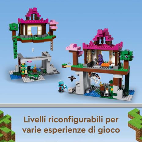 LEGO Minecraft 21183 I Campi d'Allenamento, Idea Regalo, Dojo e Bottega del Fabbro, Giochi per Bambini dagli 8 anni in su - 3
