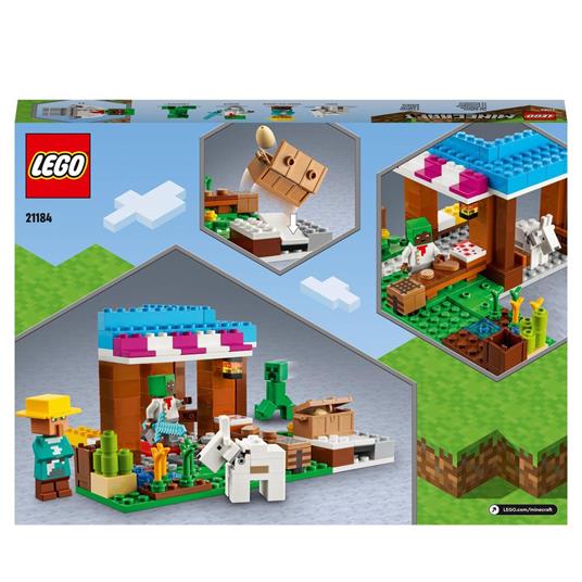 LEGO Minecraft 21184 La Panetteria, Villaggio di Neve, Casa Giocattolo con Creeper, Spada e Accessori, Giochi per Bambini - 8