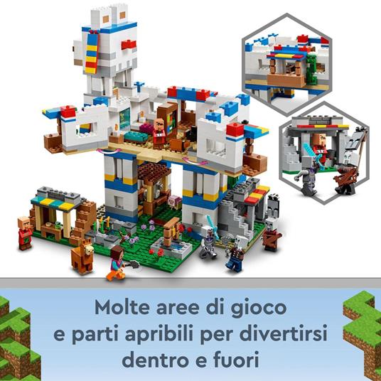 LEGO Minecraft 21188 Il Villaggio dei Lama, Casa Giocattolo con Animali della Fattoria, Giochi per Bambini Creativi - 4