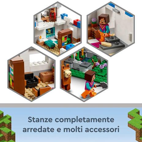 LEGO Minecraft 21188 Il Villaggio dei Lama, Casa Giocattolo con Animali della Fattoria, Giochi per Bambini Creativi - 5