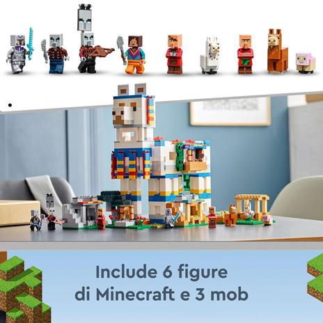 LEGO Minecraft 21188 Il Villaggio dei Lama, Casa Giocattolo con Animali della Fattoria, Giochi per Bambini Creativi - 6