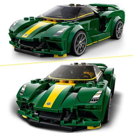 LEGO Speed Champions 76907 Lotus Evija, Macchina Giocattolo Da Corsa, Modello Replica Auto Sportiva, Set da Collezione - 4
