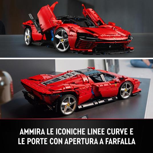LEGO Technic 42143 Ferrari Daytona SP3, Modellino Auto da Costruire Supercar Scala 1:8, Set Collezione Adulti, Idea Regalo - 3