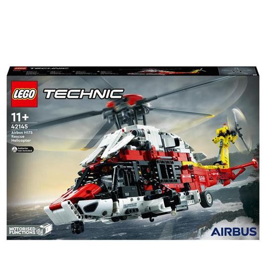 LEGO Technic 42145 Elicottero di Salvataggio Airbus H175, Set Modellismo per Bambini con Motore per la Rotazione dei Rotori - LEGO - Technic - Aerei - Giocattoli | IBS
