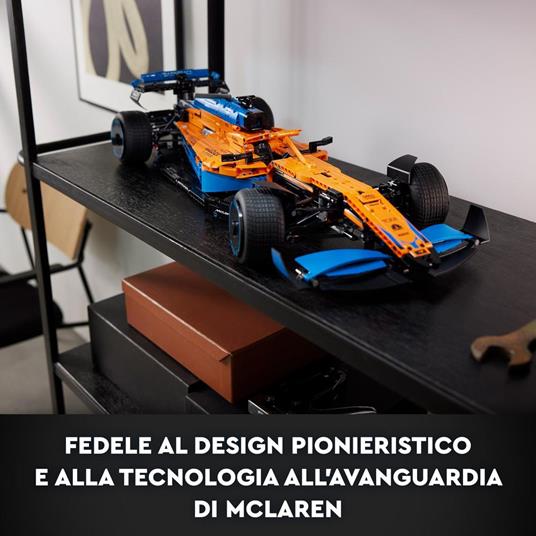 LEGO Technic 42141 Monoposto McLaren Formula 1 2022, Auto Replica F1, Set per Adulti Macchina da Corsa, Modellino Supercar - 6
