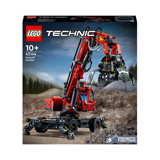 LEGO Technic 42144 Movimentatore di Materiali, Modello da Costruire con Funzioni Manuali e Pneumatiche, Giochi Educativi - LEGO - Technic - Mezzi pesanti - Giocattoli | IBS
